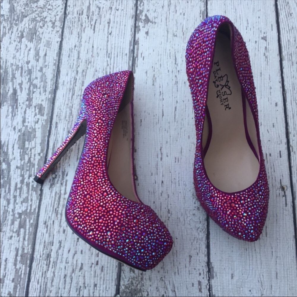 Pleaser Day & Night Prestige 20 Rhinestone Heels - Picture 4 of 7